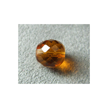 Facettes en verre de Bohême 10mm Topaz (x1)