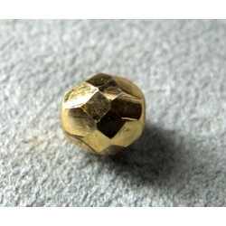 Facettes en verre de Bohême 8mm Light Gold (x10)