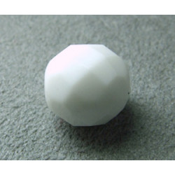 Facettes en verre de Bohême 12mm White Alabaster (x1)