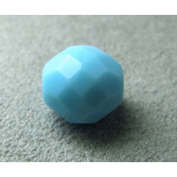 Facettes en verre de Bohême 12mm Aquamarine Alabaster (x1)