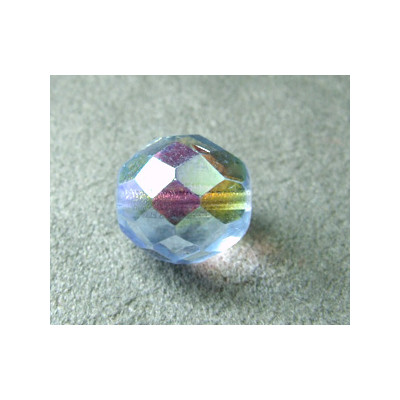 Facettes en verre de Bohême 12mm Light Sapphire AB (x1)