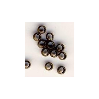 Perles à écraser 2mm Bronze lot de 200 environ (X1)