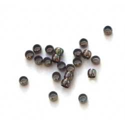 Perles à écraser 2mm Noire lot de 200(X1)