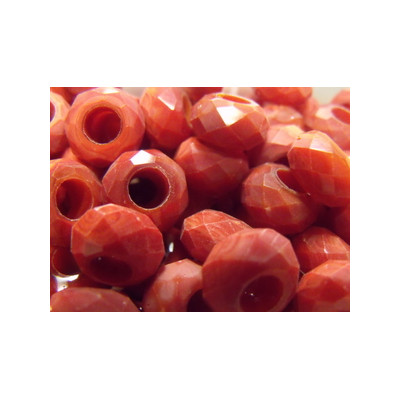 Perle Dark Coral pour Buna cord ou pvc 14X8X5mm(X1) Perle Dark Coral pour Buna cord ou pvc 14X8X5mm(X1)