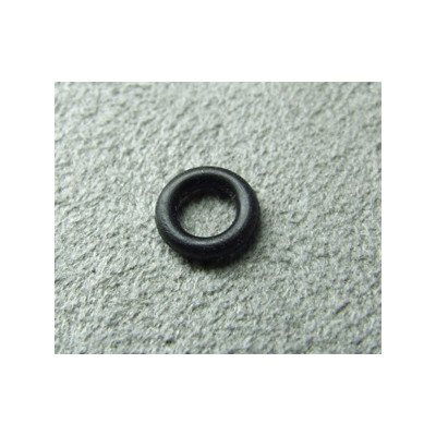 Anneau bloque perle en caoutchou pour Buna cord ou Pvc 7X4mm(X1)