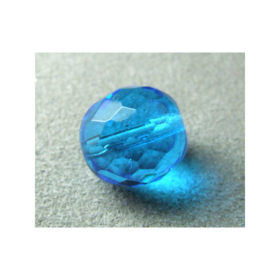 Facettes en verre de Bohême 12mm Aquamarine (x1) Facettes en verre de Bohême 12mm Aquamarine (x1)