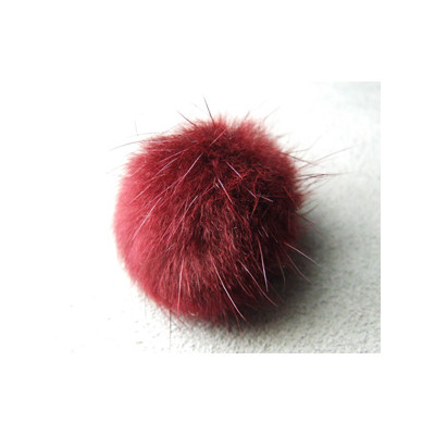 Pompon approx. 20mm Bordeaux (x1) Pompon approx. 20mm Bordeaux (x1)