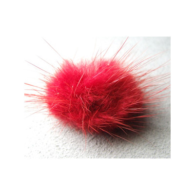 Pompon approx. 20mm Tomate (x1)