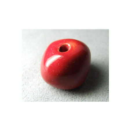 Perles en céramique boule approx. 22-24mm Tomate (x1)