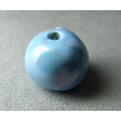 Perles en céramique boule approx. 22-24mm Ciel irisé (x1)