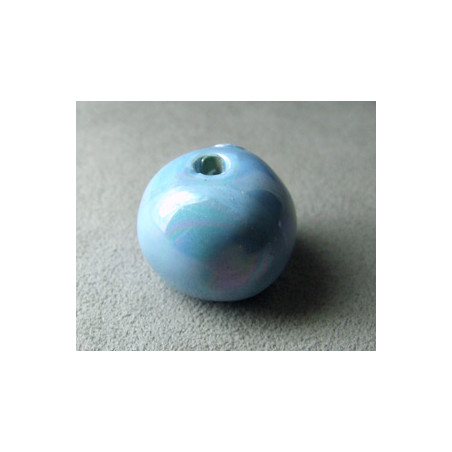 Perles en céramique boule approx. 22-24mm Ciel irisé (x1)