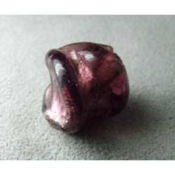 Perle en pâte de verre spirale approx. 20mm - Amethyst (x1)