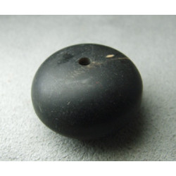 Perle synthétique donut 27mm épaisseur 16mm Noir (x1)