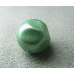 Perle synthétique nugget 14mm - Nacré vert (x1)