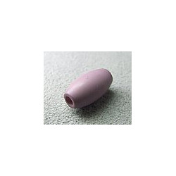 Perle synthétique olivette 16x8mm Trou 3mm - Parme (x1)