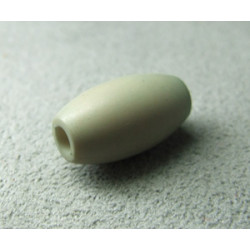 Perle synthétique olivette 16x8mm Trou 3mm - Vert d'eau (x1)