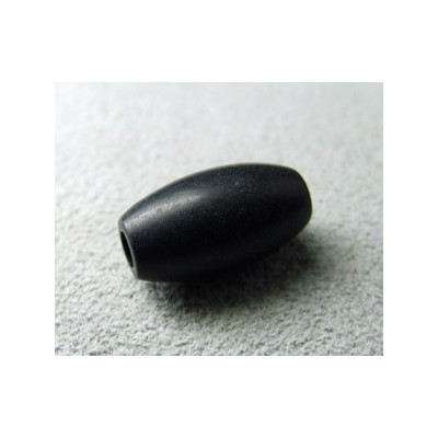 Perle synthétique olivette 16x8mm Trou 3mm - Noir (x1) Perle synthétique olivette 16x8mm Trou 3mm - Noir (x1)