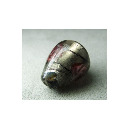 Perle à la lampe poire 20x15mm - Black Diamond (x1)