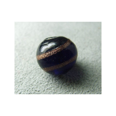 Perle à la lampe boule 12mm - Cobalt (x1)