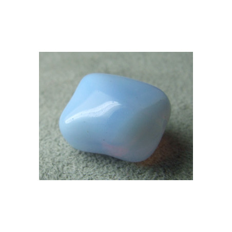 Perle en verre de Bohême Coussin 18x13mm Ciel (x1)