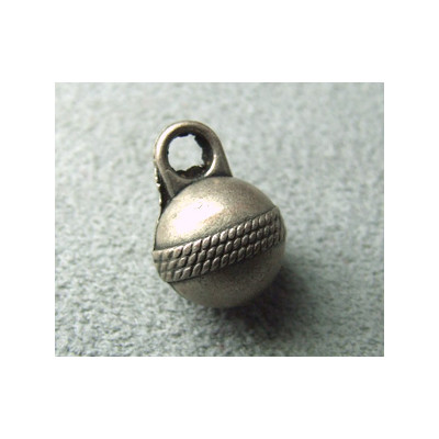 Breloque Boulet 15x10mm (x1) Breloque Boulet 15x10mm (x1)
