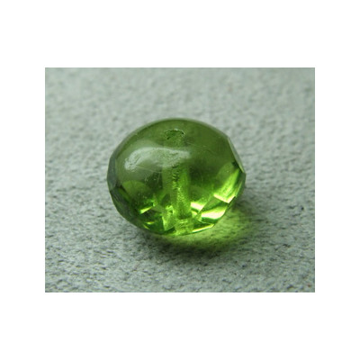 Donut en verre de Chine 10x7mm - Olivine (x1)