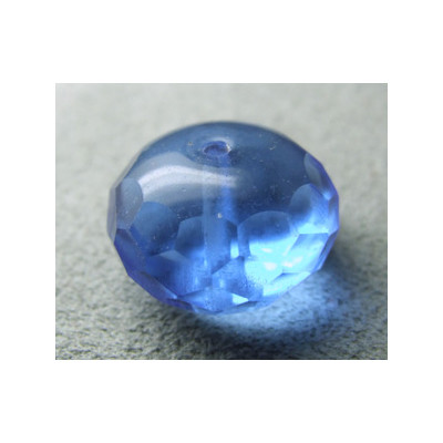Donut en verre de Chine 17x11mm - Sapphire (x1)