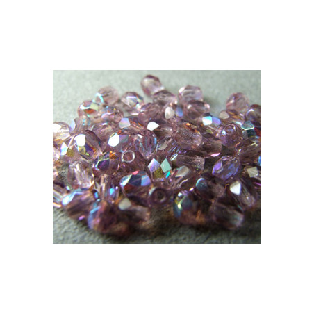 Facettes de Bohême 4mm Light Amethyst AB -12337-(x100)