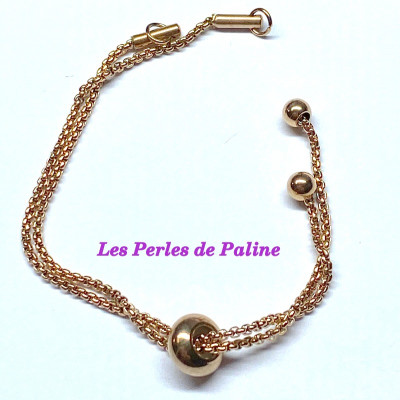 Chaine Bracelet Rose Gold 12X2cm (X1) 