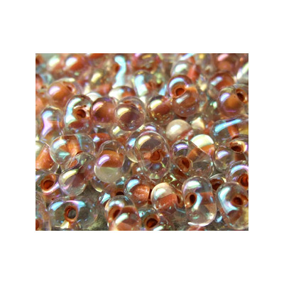 BB-0275 Berry Miyuki Dk Peach Lined Crystal AB (x boite de 10g)