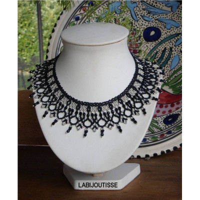 Schéma du collier "Daphné" de La Bijoutisse