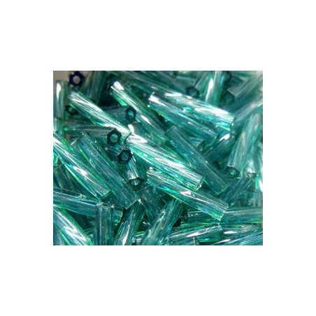 BGL-12TW-1707 Bugles Twistés Miyuki 12mm Dyed Seafoam (x10gr)