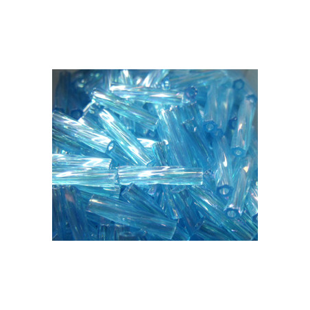 BGL-12TW-0260 Bugles Twistés Miyuki 12mm Tr Aqua AB (x10gr)