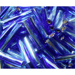 BGL-12TW-3939 Bugles Twistés Miyuki 12mm S/L Aqua Cobalt (x10gr)