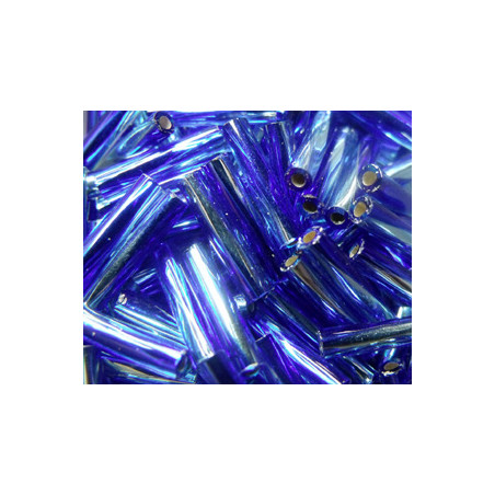 BGL-12TW-3939 Bugles Twistés Miyuki 12mm S/L Aqua Cobalt (x10gr)