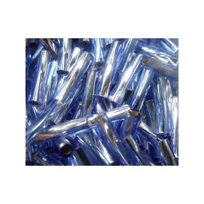BGL-12TW-3940 Bugles Twistés Miyuki 12mm S/L Clear Lt Sapphire (x10gr) BGL-12TW-3940 Bugles Twistés Miyuki 12mm S/L Clear Lt Sapphire (x10gr)