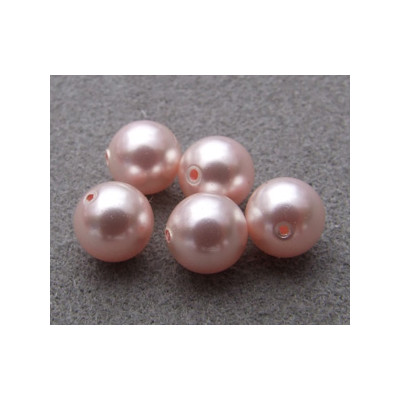 Perle ronde nacrée Swarovski 6mm Rosaline (x10)