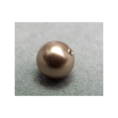 Perle ronde 8mm nacrée Swarovski Bronze (x5) Perle ronde 8mm nacrée Swarovski Bronze (x5)