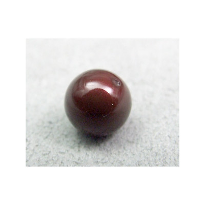 Perle ronde 8mm nacrée Swarovski Maroon (x5)