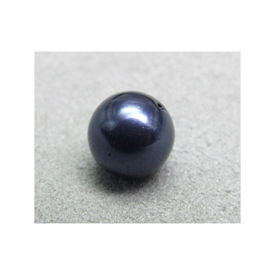Perle ronde 8mm nacrée Swarovski Night Blue (x5)