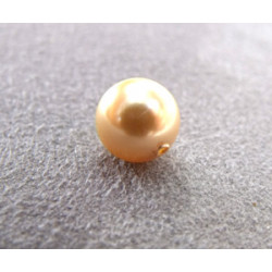 Perle ronde 8mm nacrée Swarovski Gold (x5)