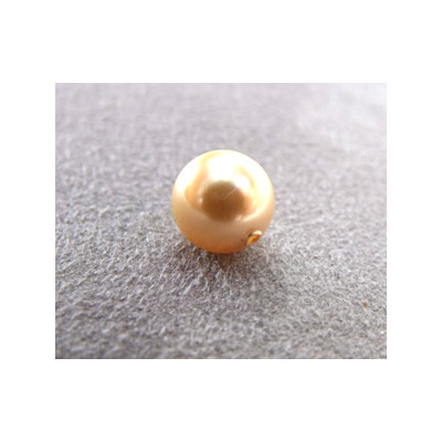 Perle ronde 8mm nacrée Swarovski Gold (x5)