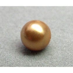 Perle ronde nacrée Swarovski 10mm Bright Gold (x1)