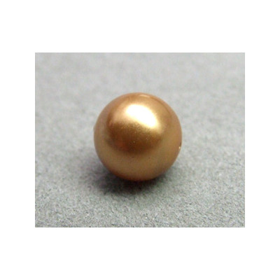 Perle ronde nacrée Swarovski 10mm Bright Gold (x1) Perle ronde nacrée Swarovski 10mm Bright Gold (x1)