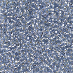 R11-2430 Rocailles 11/0 DK Cornflower Lt Blue Silver Lined (x 10gr)