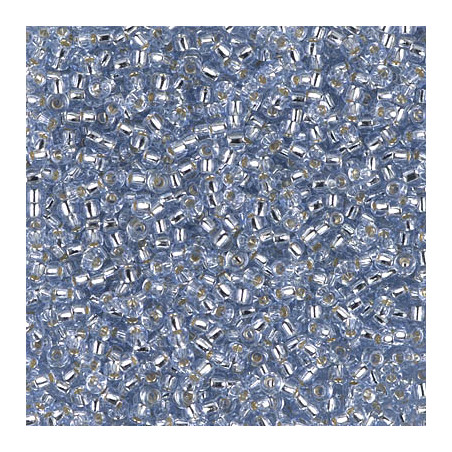 R11-2430 Rocailles 11/0 DK Cornflower Lt Blue Silver Lined (x 10gr)