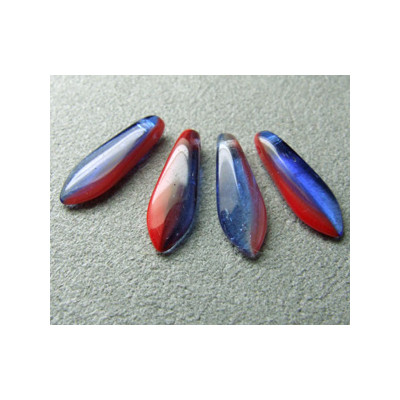 Dague en verre de Bohême 5x16mm - Red Sapphire Combo (x20)