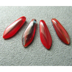 Dague en verre de Bohême 5x16mm - Red Montana Combo (x20)