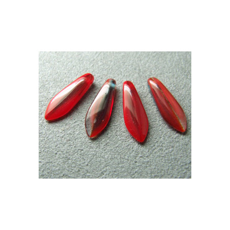 Dague en verre de Bohême 5x16mm - Red Montana Combo (x20)
