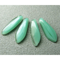 Dague en verre de Bohême 5x16mm - Menthe Opal Chrysolite Combo (x20)